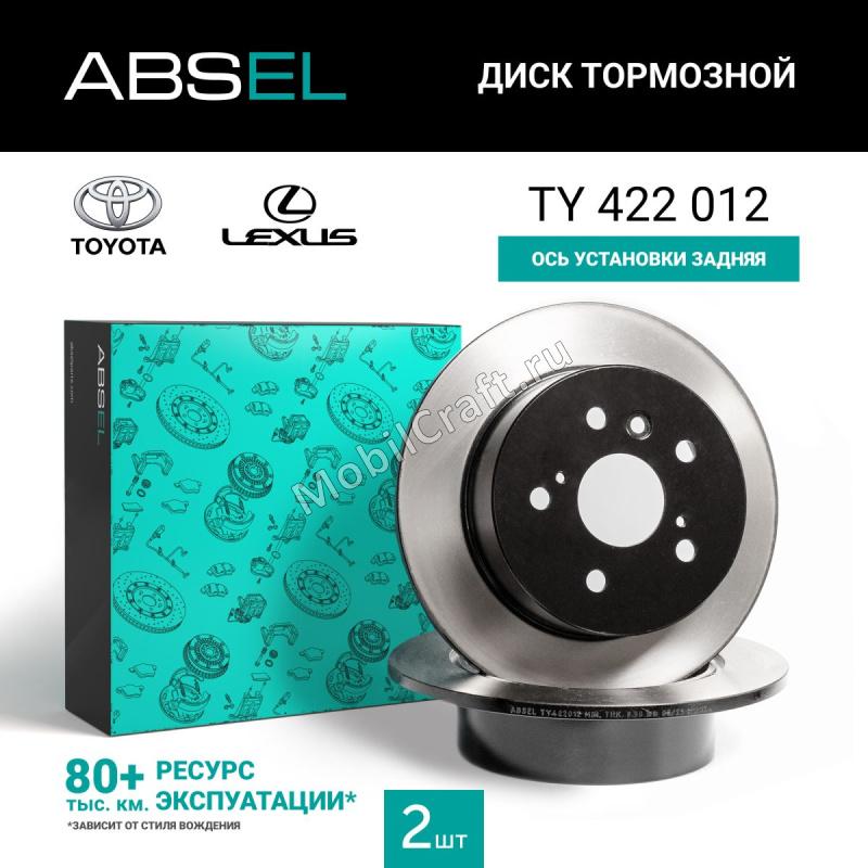 Диск тормозной задний (окрашенный) TOYOTA CAMRY 2011-2018 2,5 л 181 л.с.