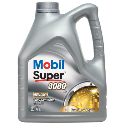 MOBIL Super 3000 x1  5W40, 4 l. Синтетика.