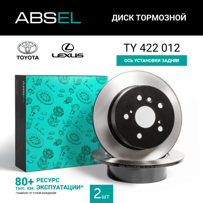 Диск тормозной задний (окрашенный) TOYOTA CAMRY 2011-2018 2,5 л 181 л.с.